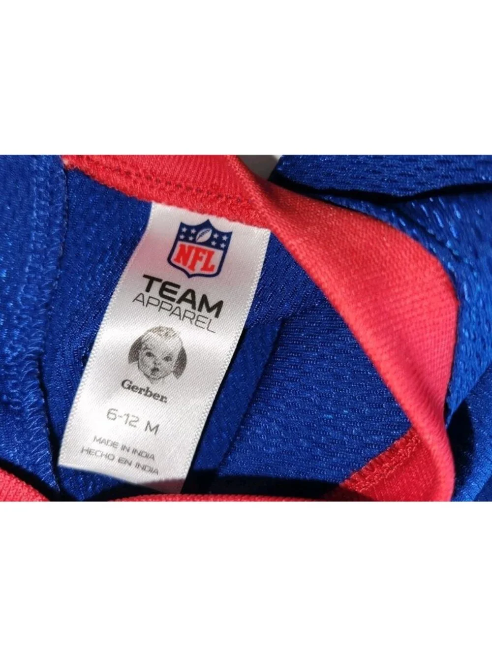 NFL Team Apparel 6-12M Toddler Girl Cheer Dress New York Giants Football......B9